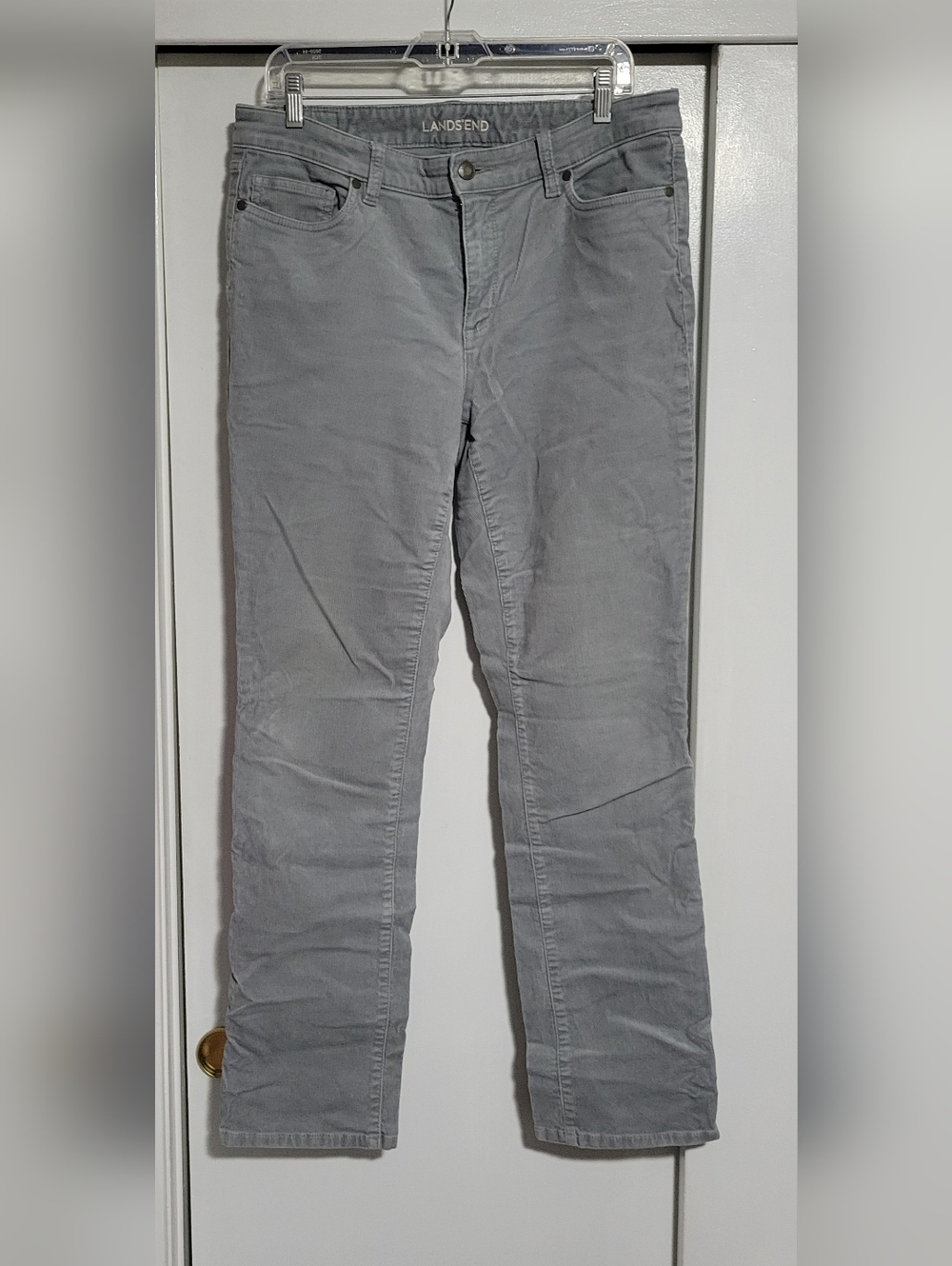 Lands' End Light Gray Corduroy Pants